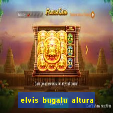 elvis bugalu altura e peso